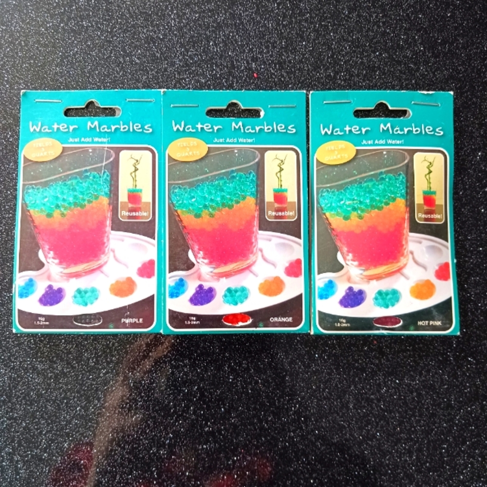 3 Packs of Water Marbles.